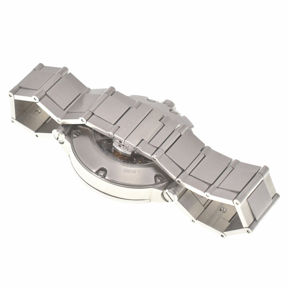 with paper BVLGARI Diagono DG41SCH Chronograph Date black Dial Automatic Men's
 Watch L#140140