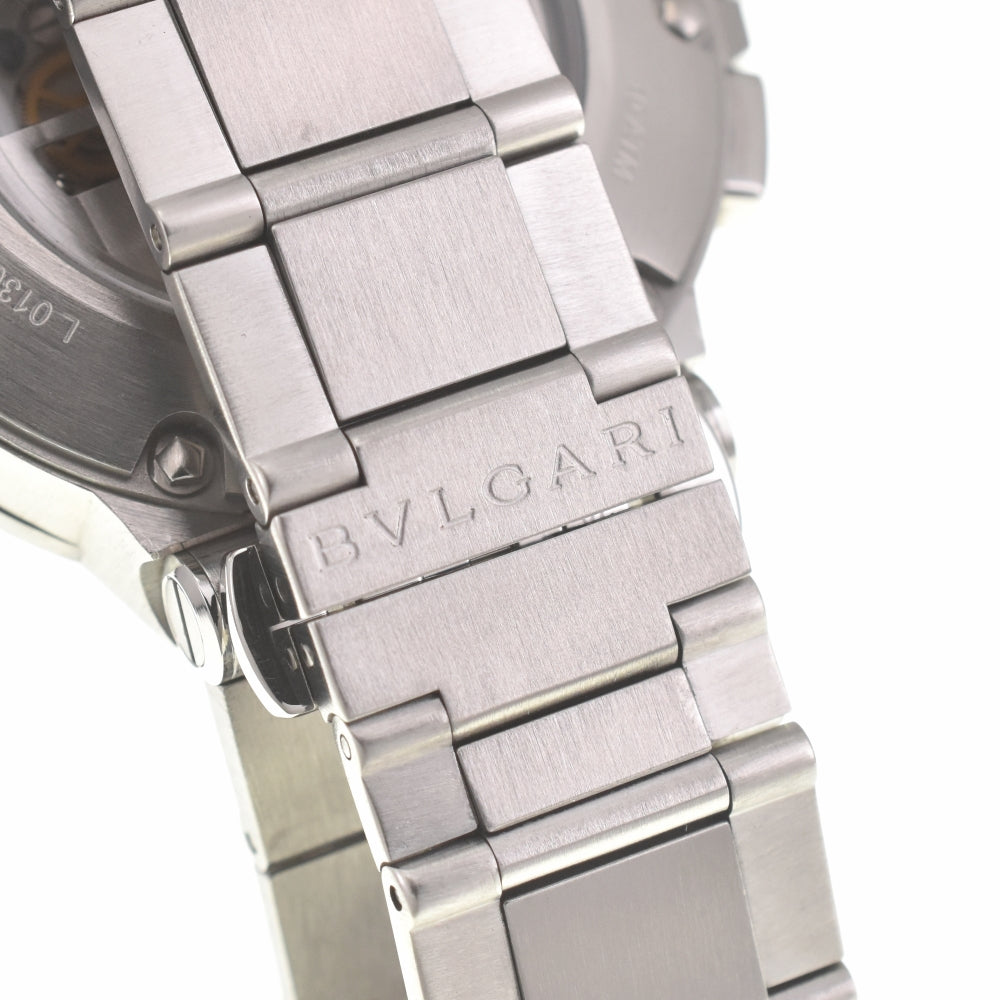 with paper BVLGARI Diagono DG41SCH Chronograph Date black Dial Automatic Men's
 Watch L#140140