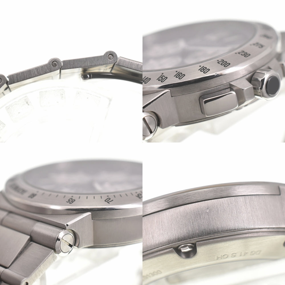 with paper BVLGARI Diagono DG41SCH Chronograph Date black Dial Automatic Men's
 Watch L#140140