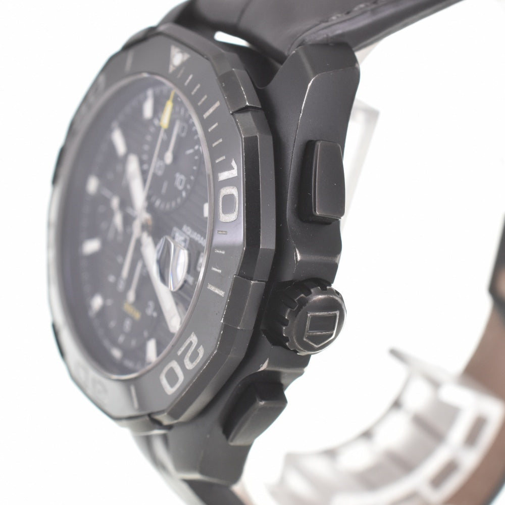 TAG HEUER Aqua Racer Black Phantom CAY218A Chronograph Date Caliber 16 black Dial Automatic Men's
 Watch K#140143