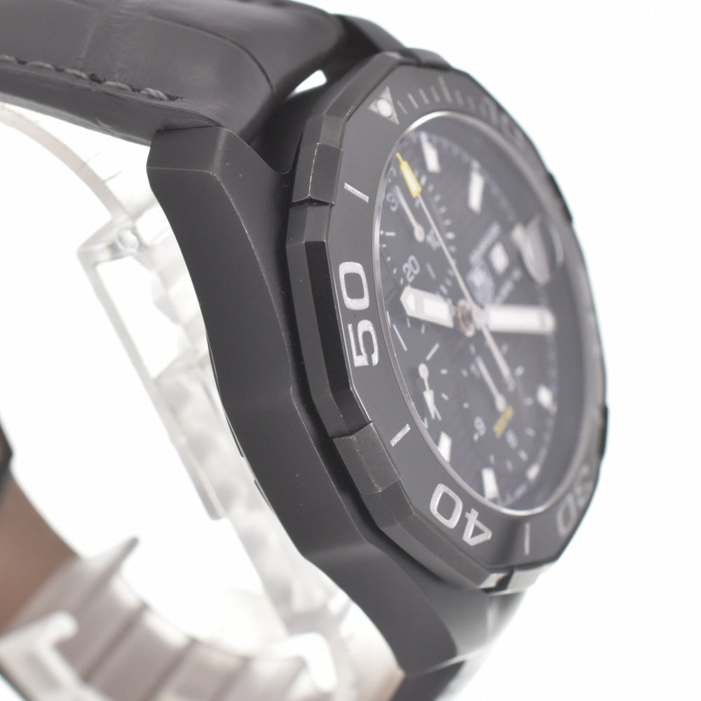 TAG HEUER Aqua Racer Black Phantom CAY218A Chronograph Date Caliber 16 black Dial Automatic Men's
 Watch K#140143