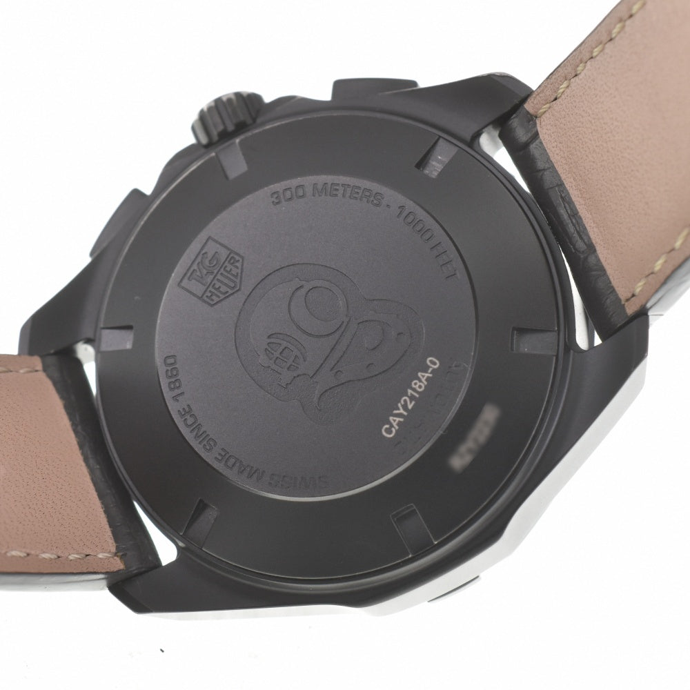 TAG HEUER Aqua Racer Black Phantom CAY218A Chronograph Date Caliber 16 black Dial Automatic Men's
 Watch K#140143