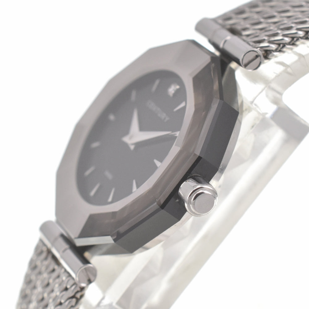 CENTURY Time gem 1P diamond stainless steel black Dial Quartz Ladies
 Watch K#140145