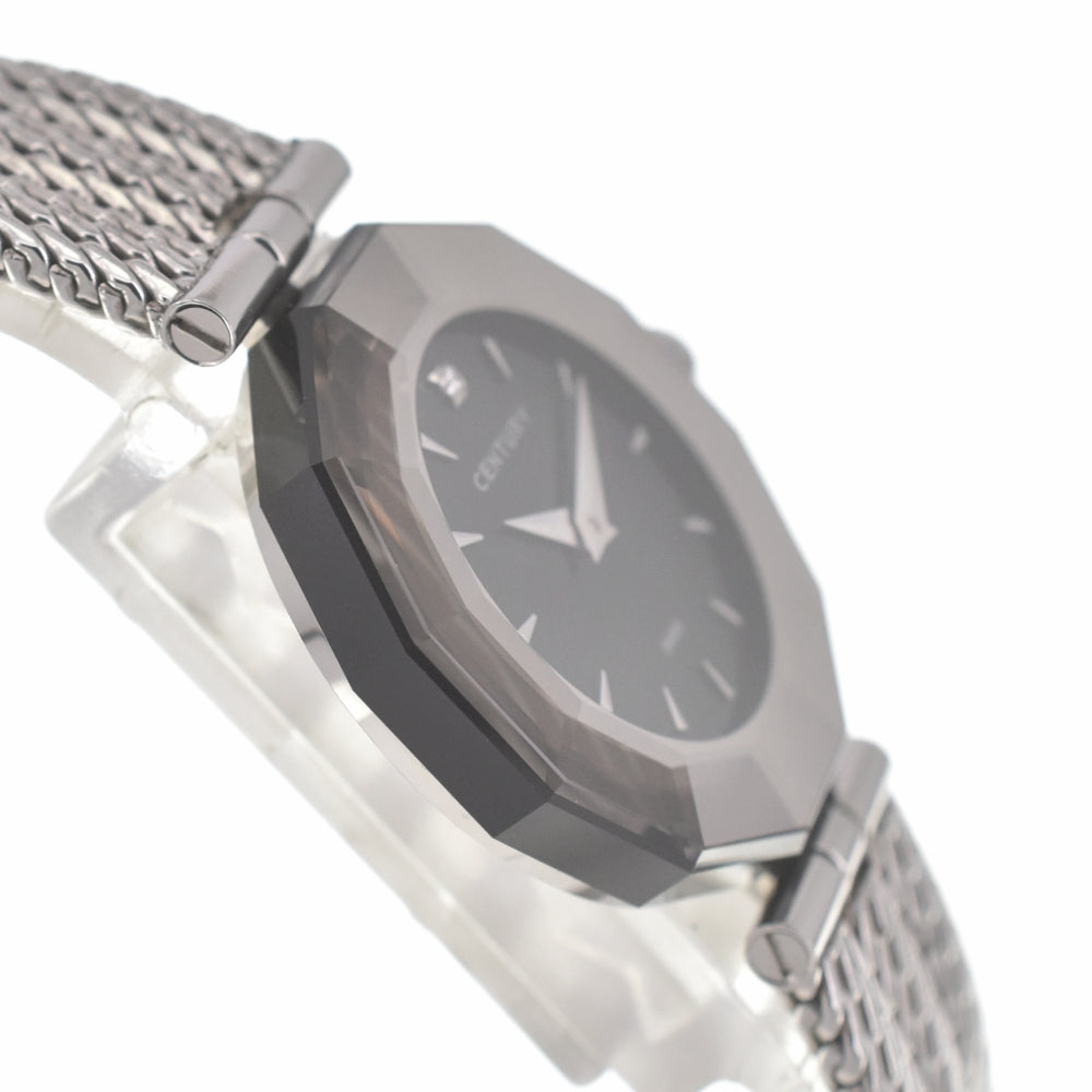 CENTURY Time gem 1P diamond stainless steel black Dial Quartz Ladies
 Watch K#140145