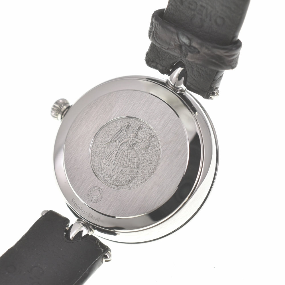 OMEGA De Ville Prestige Dewdrop 424.13.27.60.51.001 8P diamond black Dial Quartz Ladies
 Watch L#140146