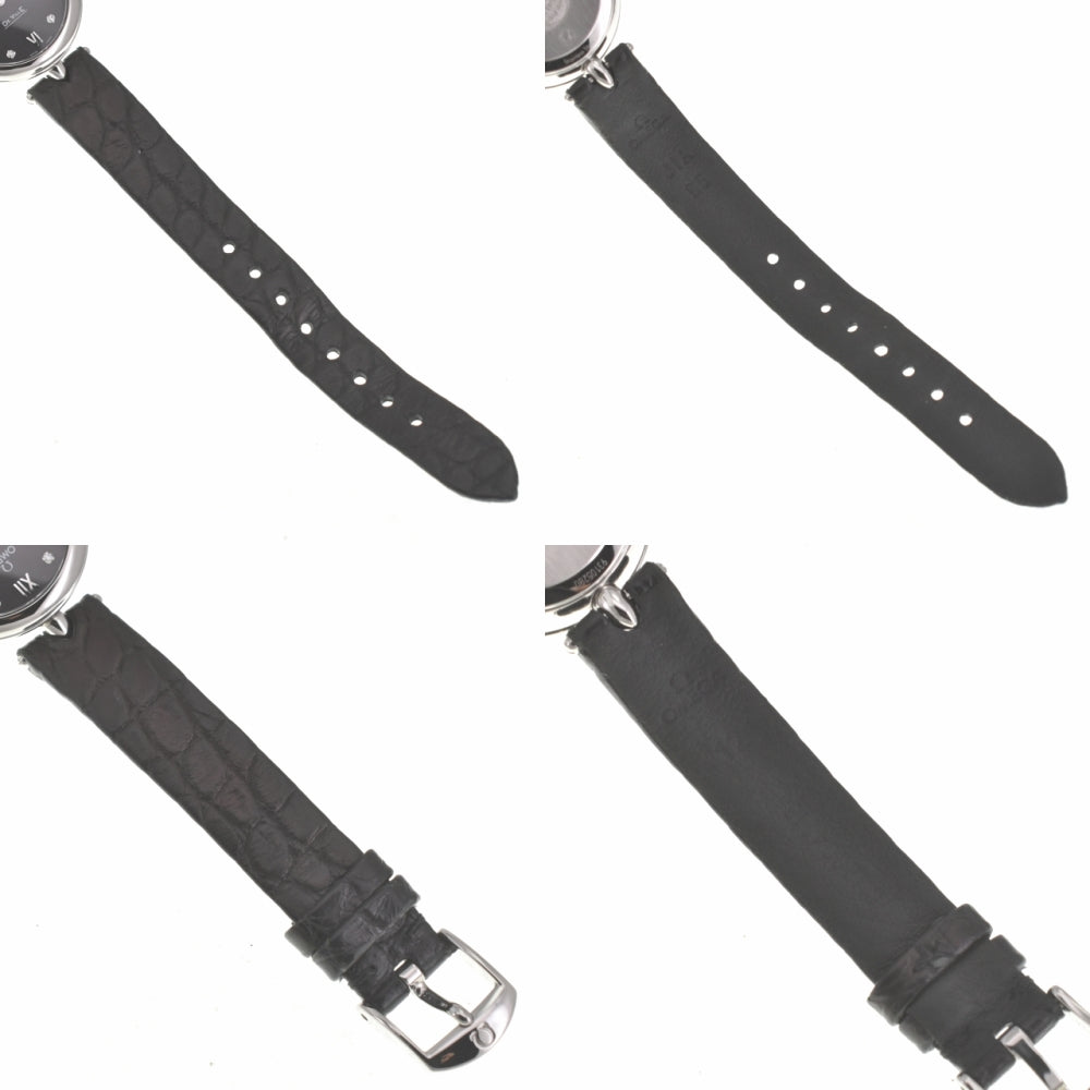 OMEGA De Ville Prestige Dewdrop 424.13.27.60.51.001 8P diamond black Dial Quartz Ladies
 Watch L#140146