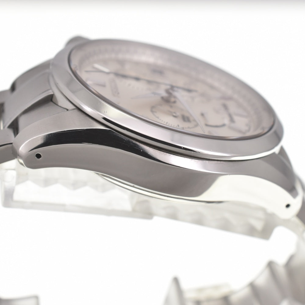 SEIKO Grand Seiko SBGC001 Chronograph Power Reserve Date Silver Dial Spring drive Men's
 Watch L#140154