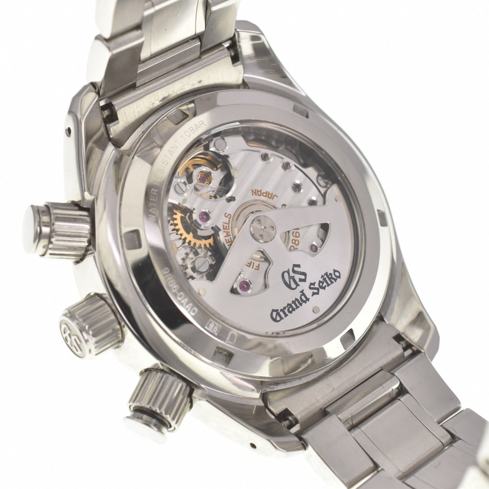 SEIKO Grand Seiko SBGC001 Chronograph Power Reserve Date Silver Dial Spring drive Men's
 Watch L#140154