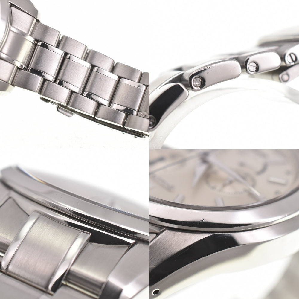 SEIKO Grand Seiko SBGC001 Chronograph Power Reserve Date Silver Dial Spring drive Men's
 Watch L#140154