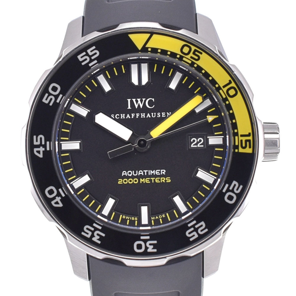 with paper IWC SCHAFFHAUSEN Aquatimer Automatic 2000 IW356808 black Dial Automatic Men's
 Watch L#140155