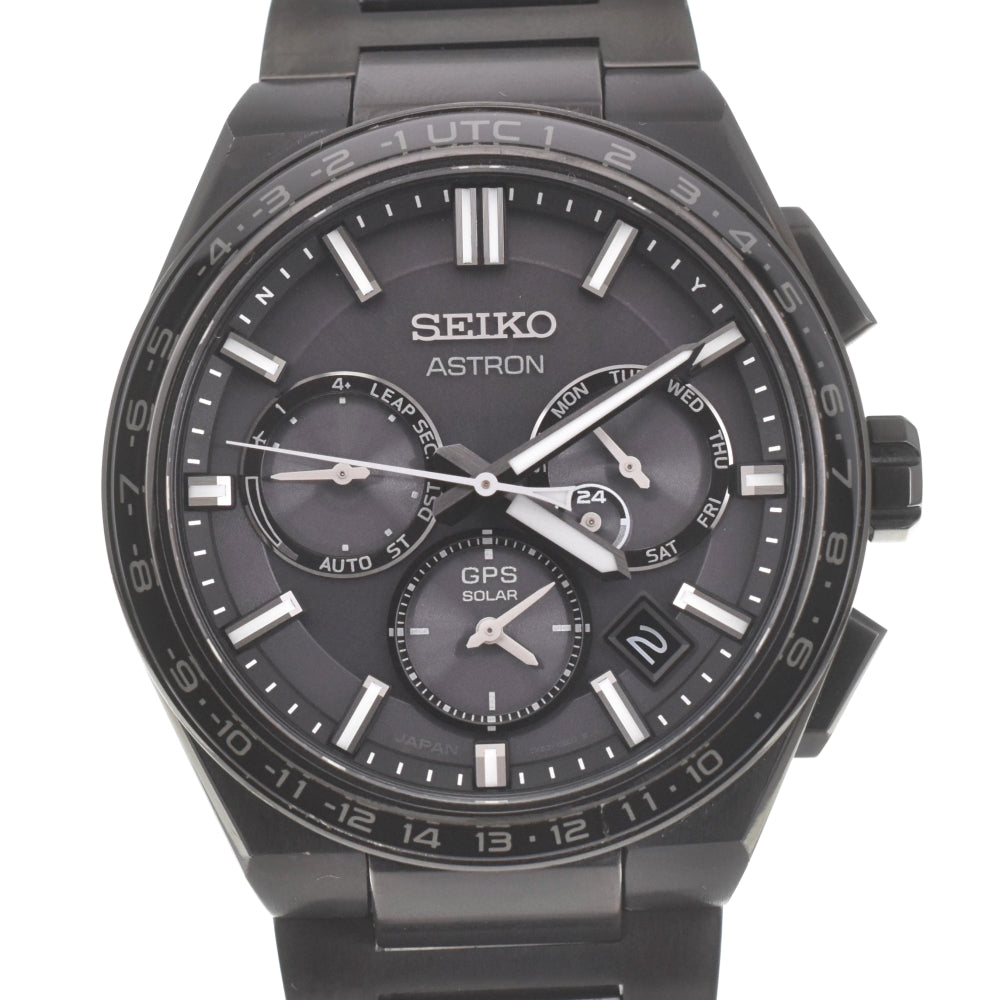 with paper SEIKO Astron Nexter 5X53-0BR0/SBXC147 black Dial GPS Solar Men's
 Watch K#140156