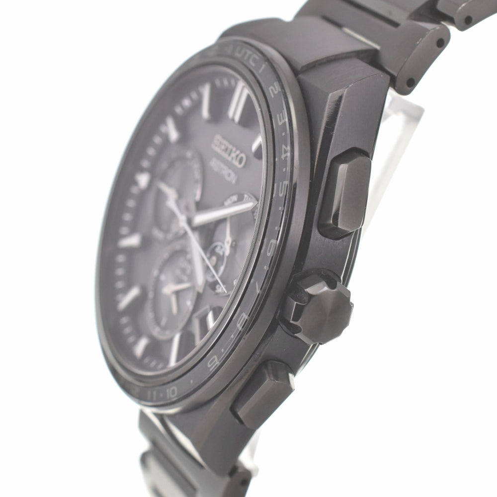 with paper SEIKO Astron Nexter 5X53-0BR0/SBXC147 black Dial GPS Solar Men's
 Watch K#140156