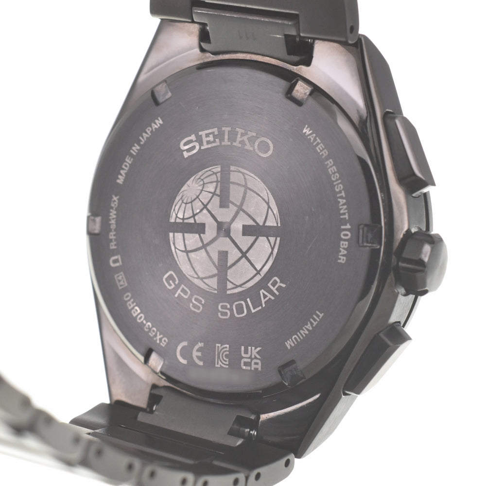with paper SEIKO Astron Nexter 5X53-0BR0/SBXC147 black Dial GPS Solar Men's
 Watch K#140156