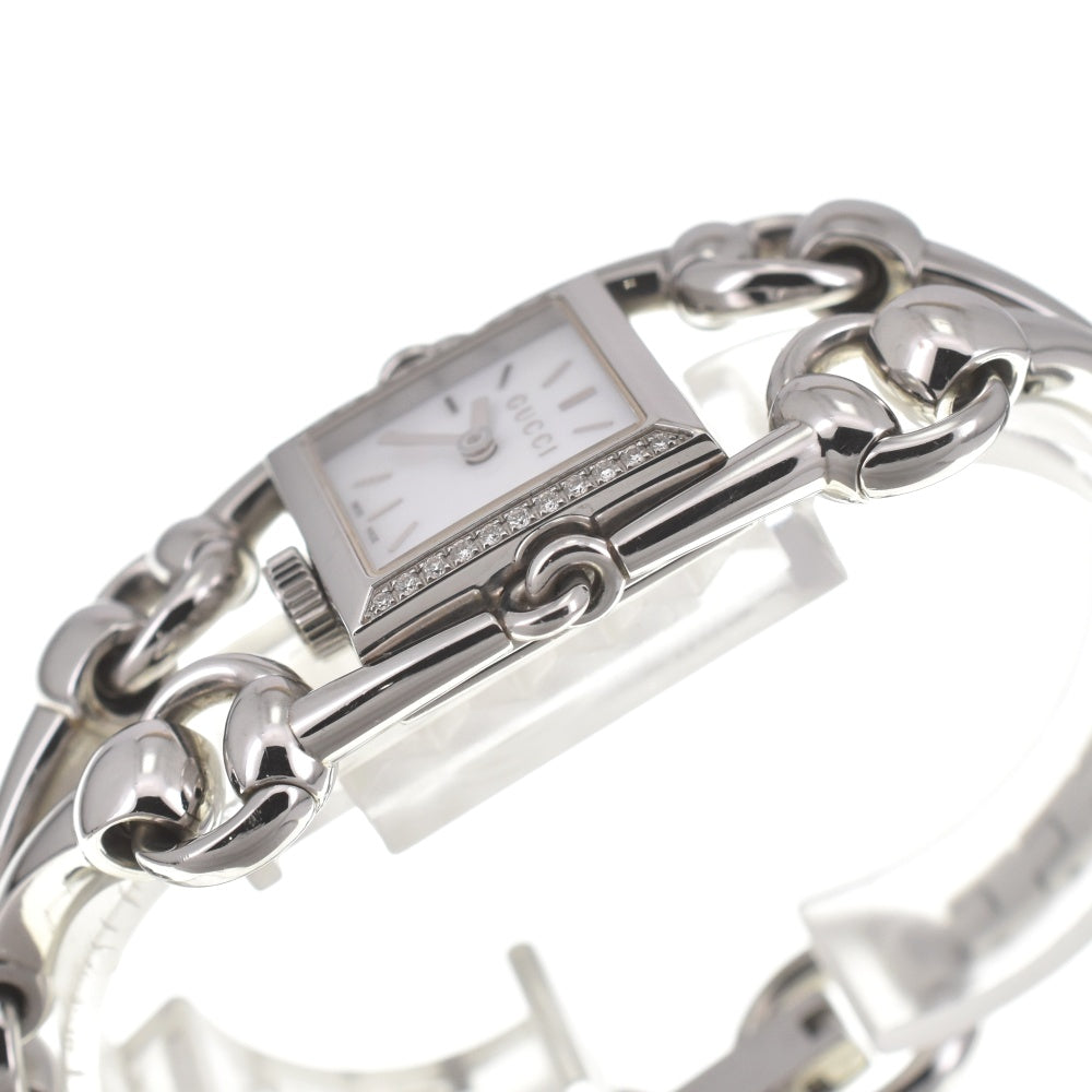 GUCCI Signoria 116.5 Diamond Bezel white Dial Quartz Ladies
 Watch N#140162