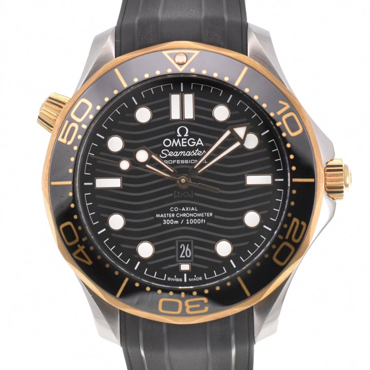 with paper OMEGA Seamaster Diver 300M 210.22.42.20.01.001 Master chronometer black Dial Automatic Men's
 Watch K#140163