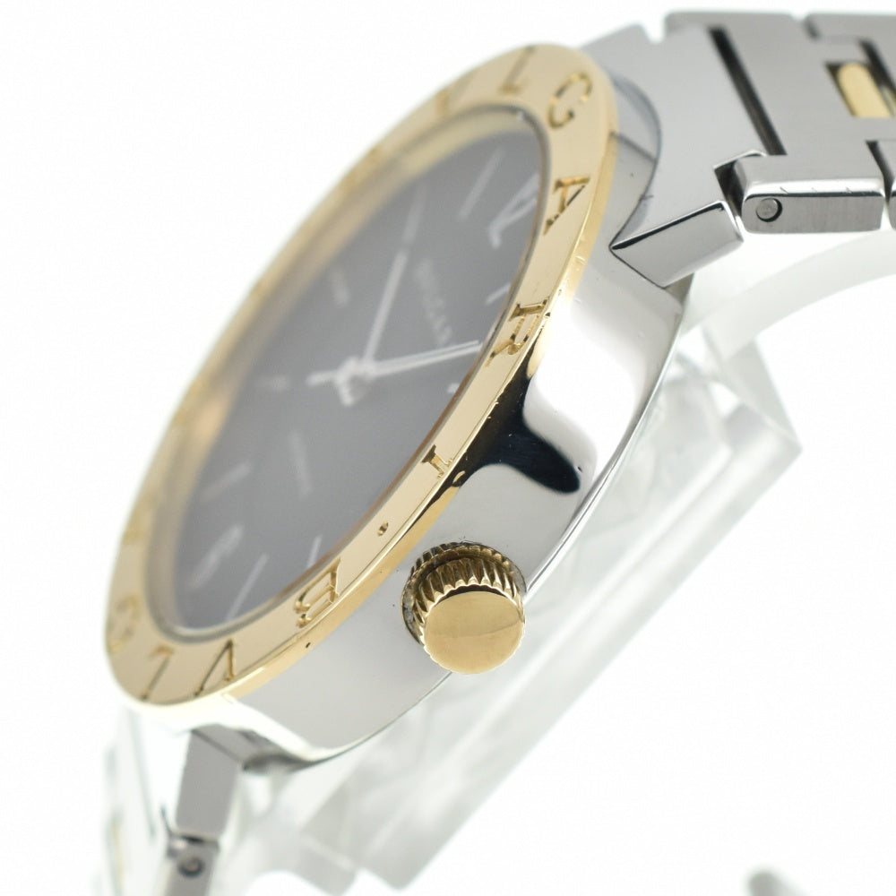 BVLGARI Bulgari Bulgari BB33SG Stainless Steel/K18YG black Dial Automatic Men's
 Watch N#140207