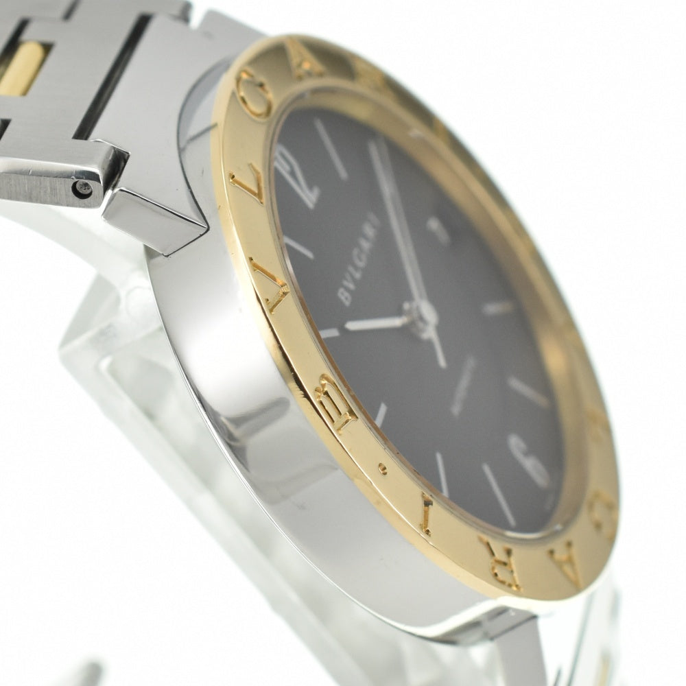 BVLGARI Bulgari Bulgari BB33SG Stainless Steel/K18YG black Dial Automatic Men's
 Watch N#140207