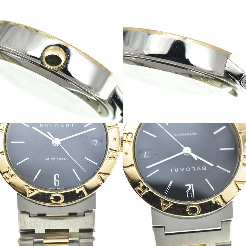 BVLGARI Bulgari Bulgari BB33SG Stainless Steel/K18YG black Dial Automatic Men's
 Watch N#140207