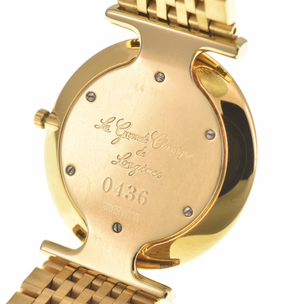 LONGINES Grand Classic L4.709.2 12P diamond Champagne Dial Quartz Men's
 Watch K#140211