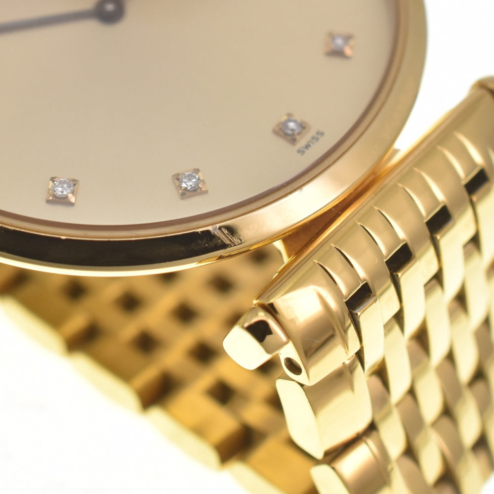 LONGINES Grand Classic L4.709.2 12P diamond Champagne Dial Quartz Men's
 Watch K#140211