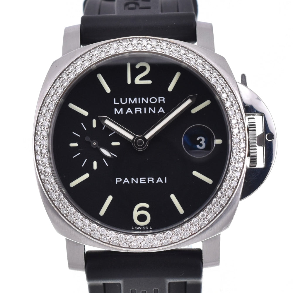 PANERAI Luminor Marina PAM00048 bezel after diamond black Dial Automatic Men's
 Watch L#140241