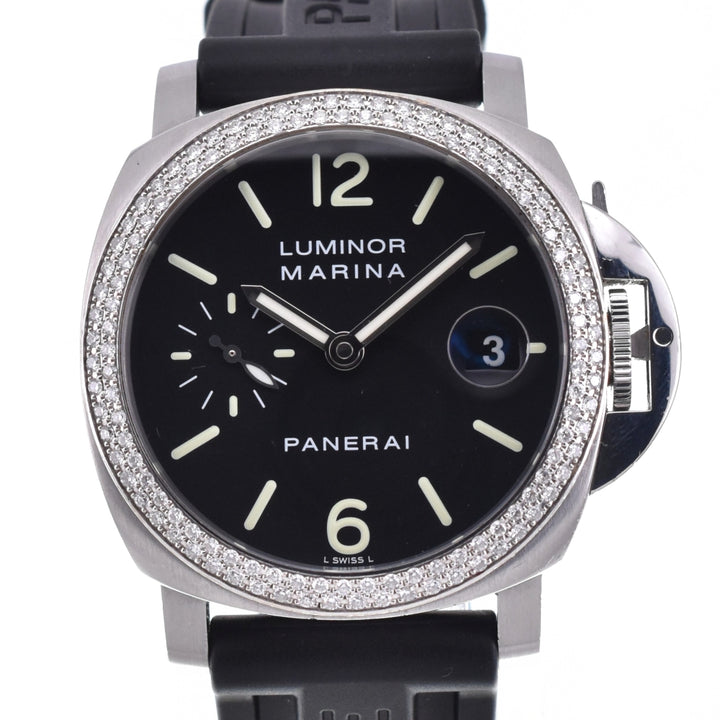 PANERAI Luminor Marina PAM00048 bezel after diamond black Dial Automatic Men's
 Watch L#140241
