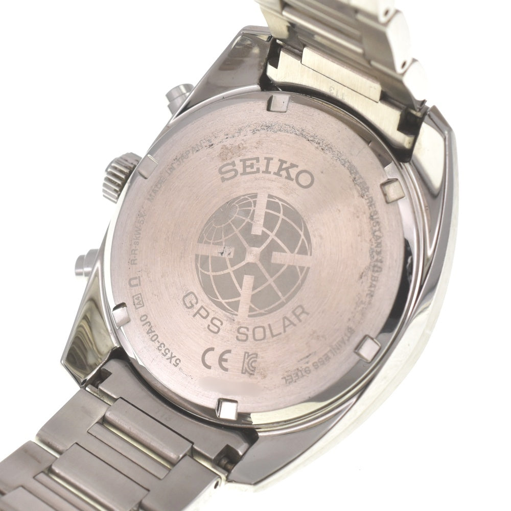 SEIKO Astron Dual Time SBXC019 Power Reserve Day Date blue Dial GPS Solar Men's
 Watch L#140243