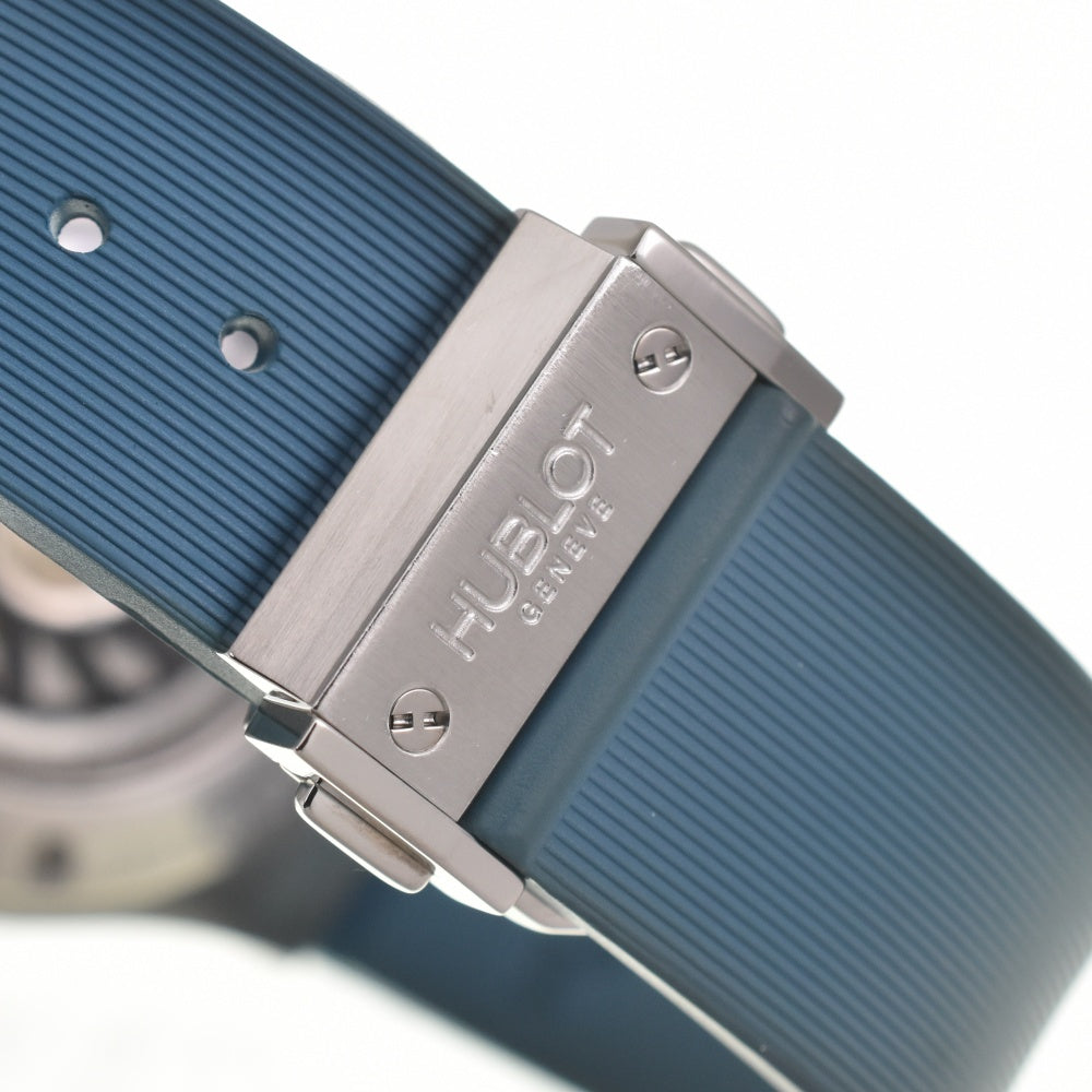 with paper HUBLOT Big Bang Tutti Frutti 341.SL.6010.LR.1907 Blue Baguette Topaz White shell Dial Automatic Unisex
 Watch M#140261