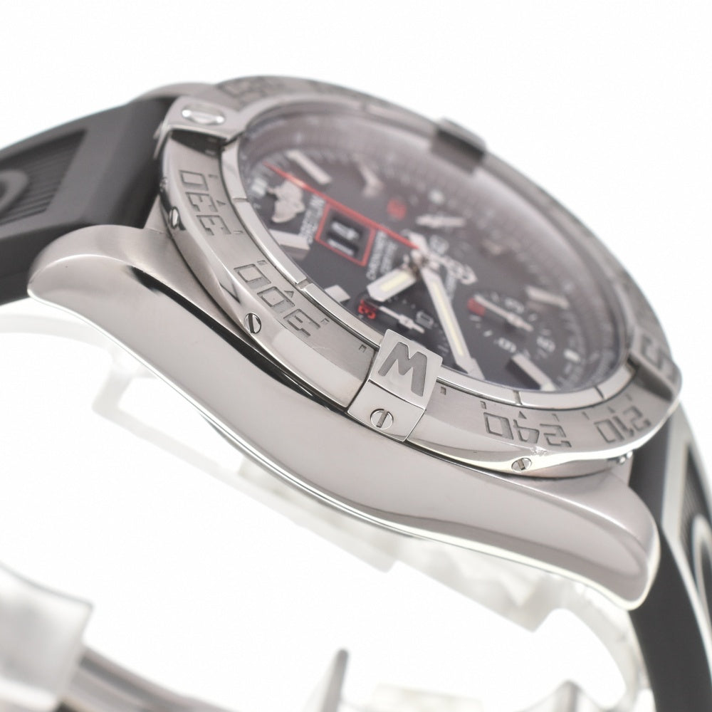 with paper BREITLING Chronomat Blackbird A44360 World Limited 2000 black Dial Automatic Men's
 Watch L#140271