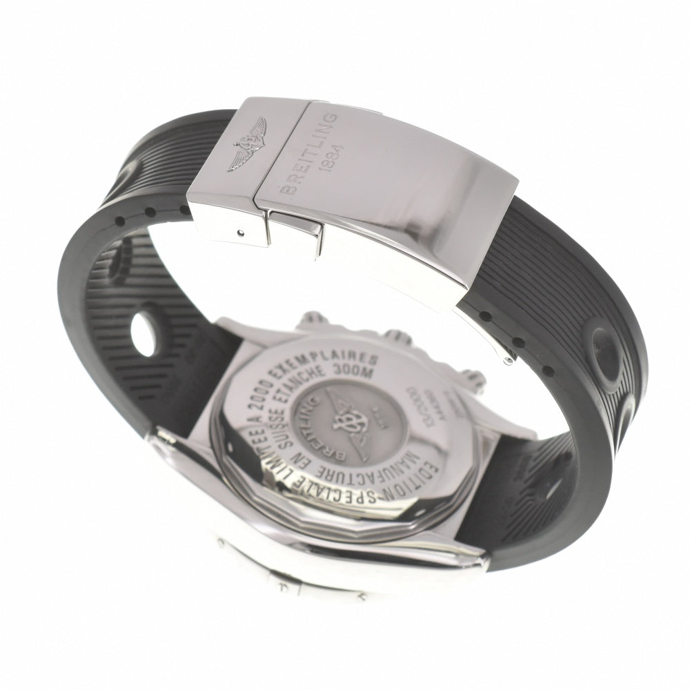 with paper BREITLING Chronomat Blackbird A44360 World Limited 2000 black Dial Automatic Men's
 Watch L#140271