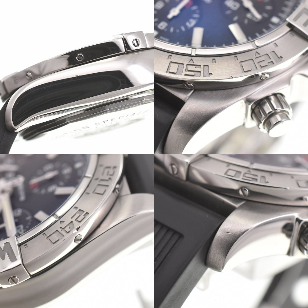 with paper BREITLING Chronomat Blackbird A44360 World Limited 2000 black Dial Automatic Men's
 Watch L#140271