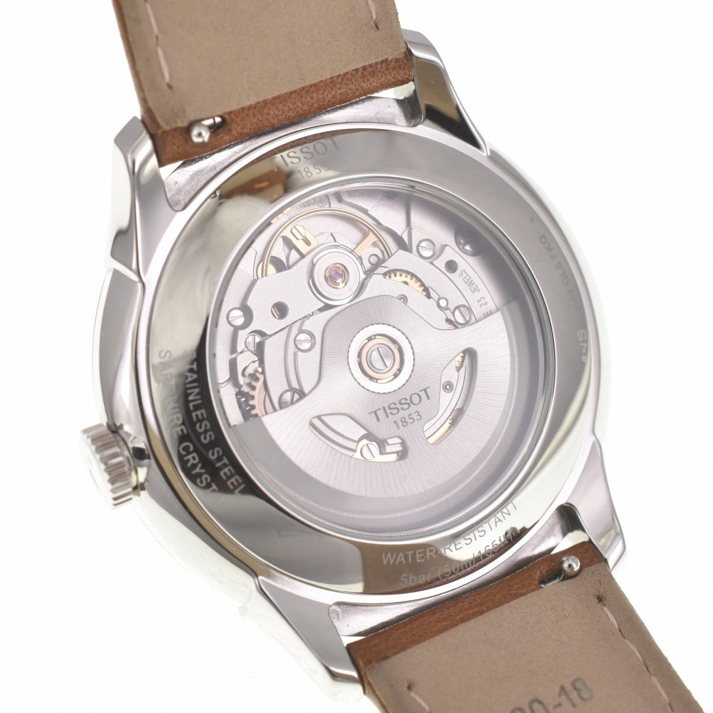 with paper TISSOT Shuman de Tourel T139.807.11.048.00 Powermatic 80 blue Dial Automatic Men's
 Watch K#140284