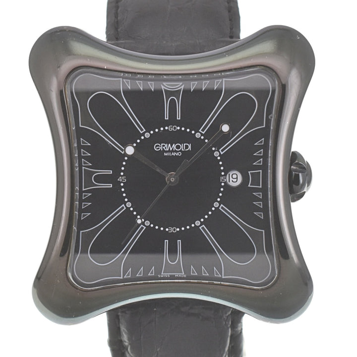 GRIMOLDI Black Square Limited edition of 150 pieces Black / Silver Dial Automatic Men's
 Watch L#140297
