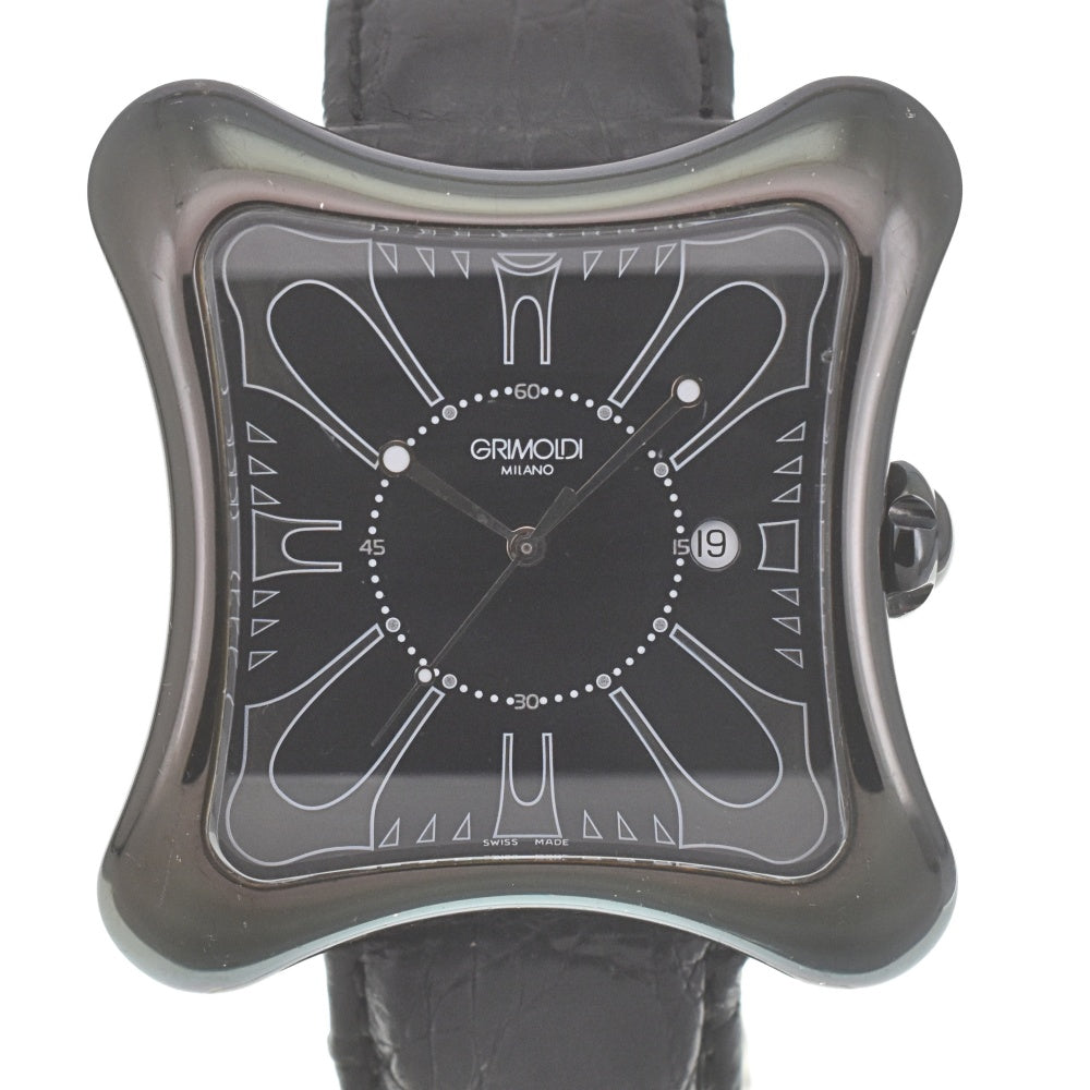 GRIMOLDI Black Square Limited edition of 150 pieces Black / Silver Dial Automatic Men's
 Watch L#140297