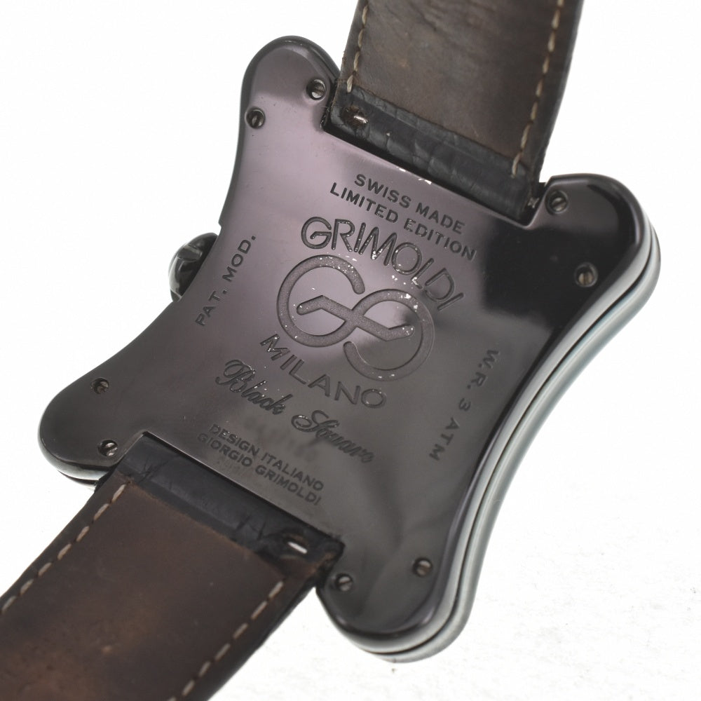 GRIMOLDI Black Square Limited edition of 150 pieces Black / Silver Dial Automatic Men's
 Watch L#140297