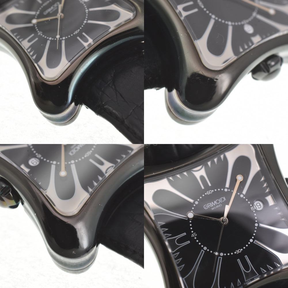 GRIMOLDI Black Square Limited edition of 150 pieces Black / Silver Dial Automatic Men's
 Watch L#140297