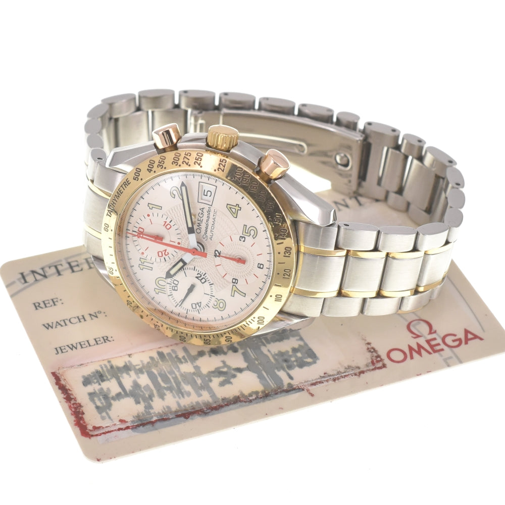 with paper OMEGA Speedmaster mark 40 3313.33 Stainless Steel/K18YG Silver Dial Automatic Men's
 Watch M#140320