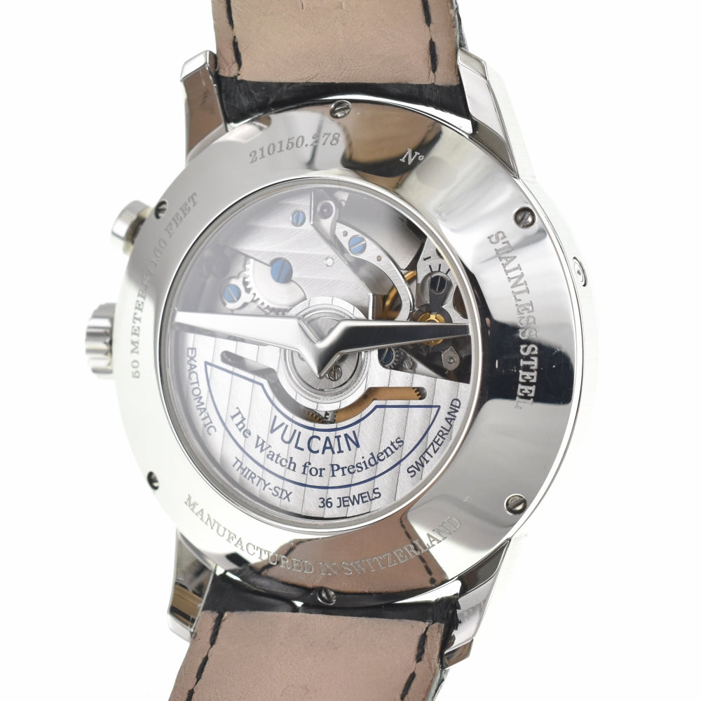 VULCAIN 50s President's Watch 210150.276LF Alarm function Silver Dial Automatic Men's
 Watch L#140326