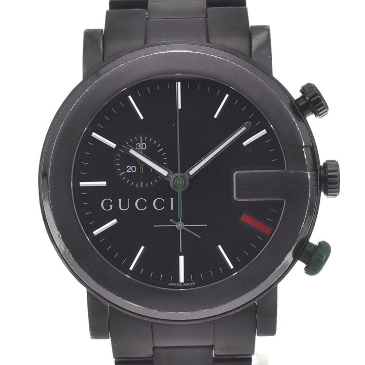 GUCCI G Chrono 101M CHR/YA101331 black Dial Quartz Men's
 Watch N#140328