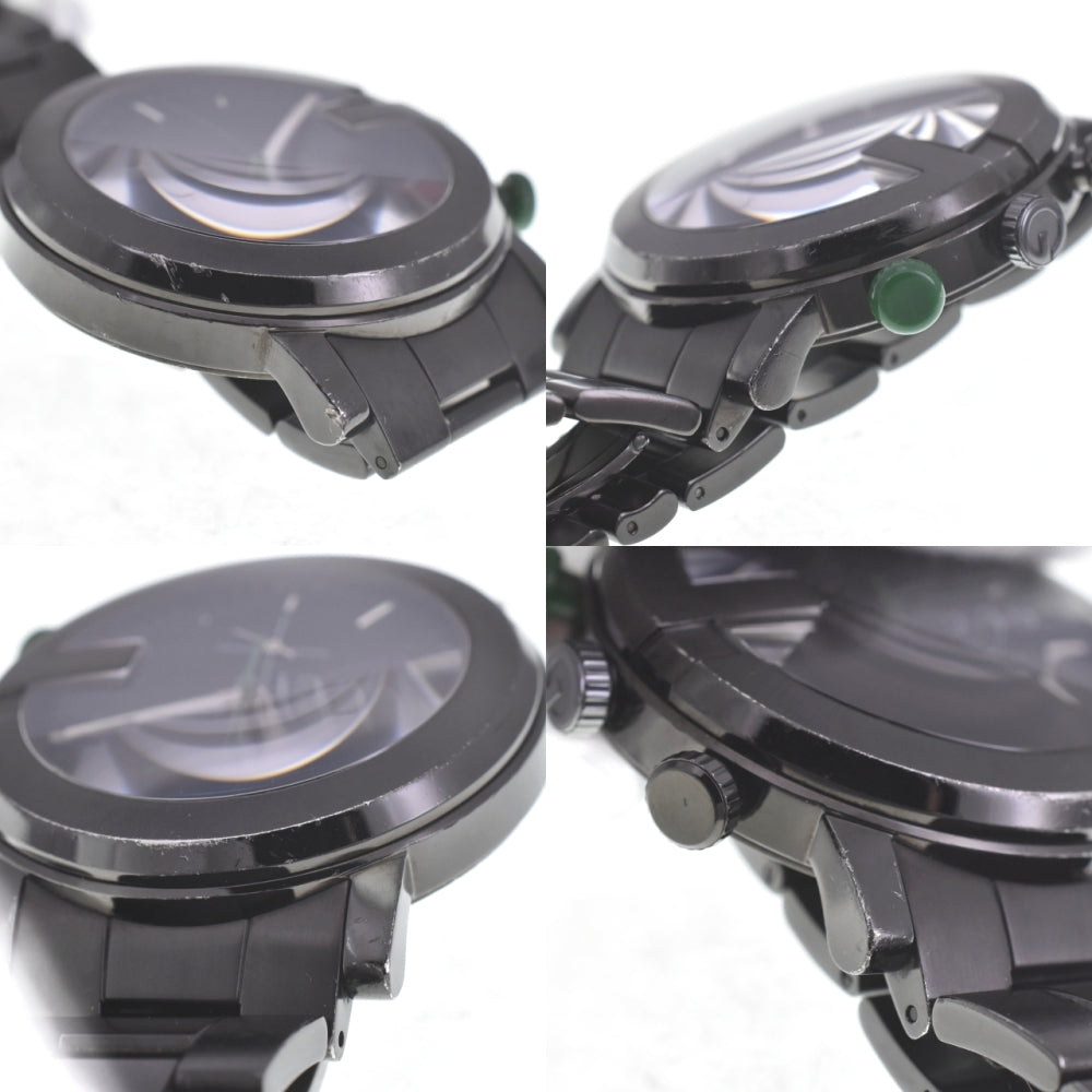 GUCCI G Chrono 101M CHR/YA101331 black Dial Quartz Men's
 Watch N#140328