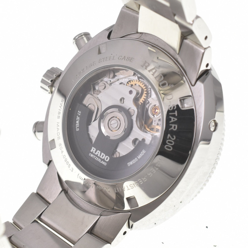 with paper RADO Diamond Star 200 604.0965.3 Chronograph Date Gray / Silver Dial Automatic Men's
 Watch M#140332