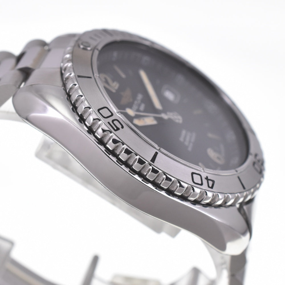 BREITLING Shark 300m A58605 Date black Dial Quartz Men's
 Watch N#140347