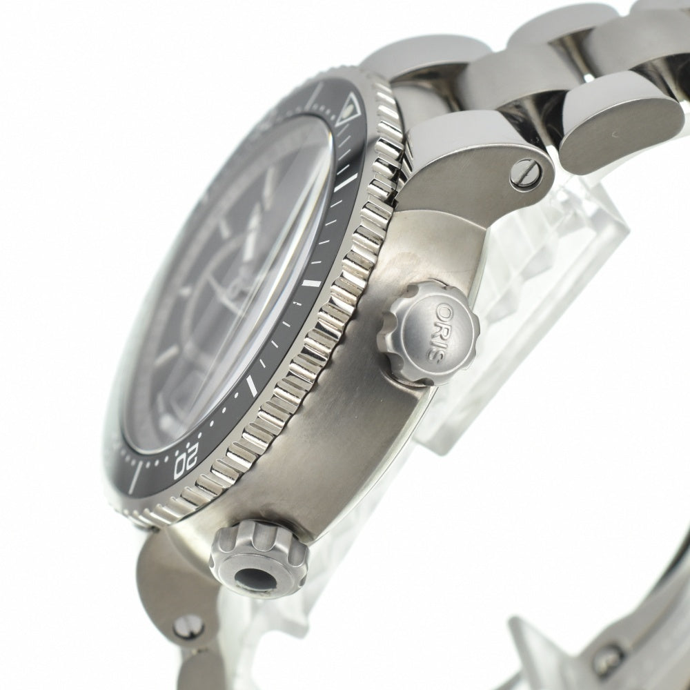 ORIS Divers 01 643 7638 7454-07 Small second 1.9" black Dial Automatic Men's
 Watch M#140349