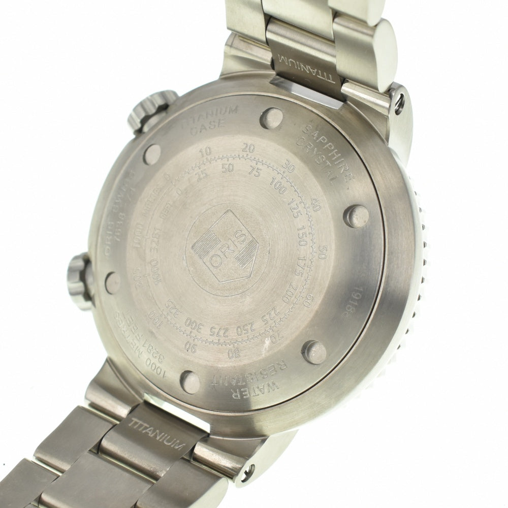 ORIS Divers 01 643 7638 7454-07 Small second 1.9" black Dial Automatic Men's
 Watch M#140349