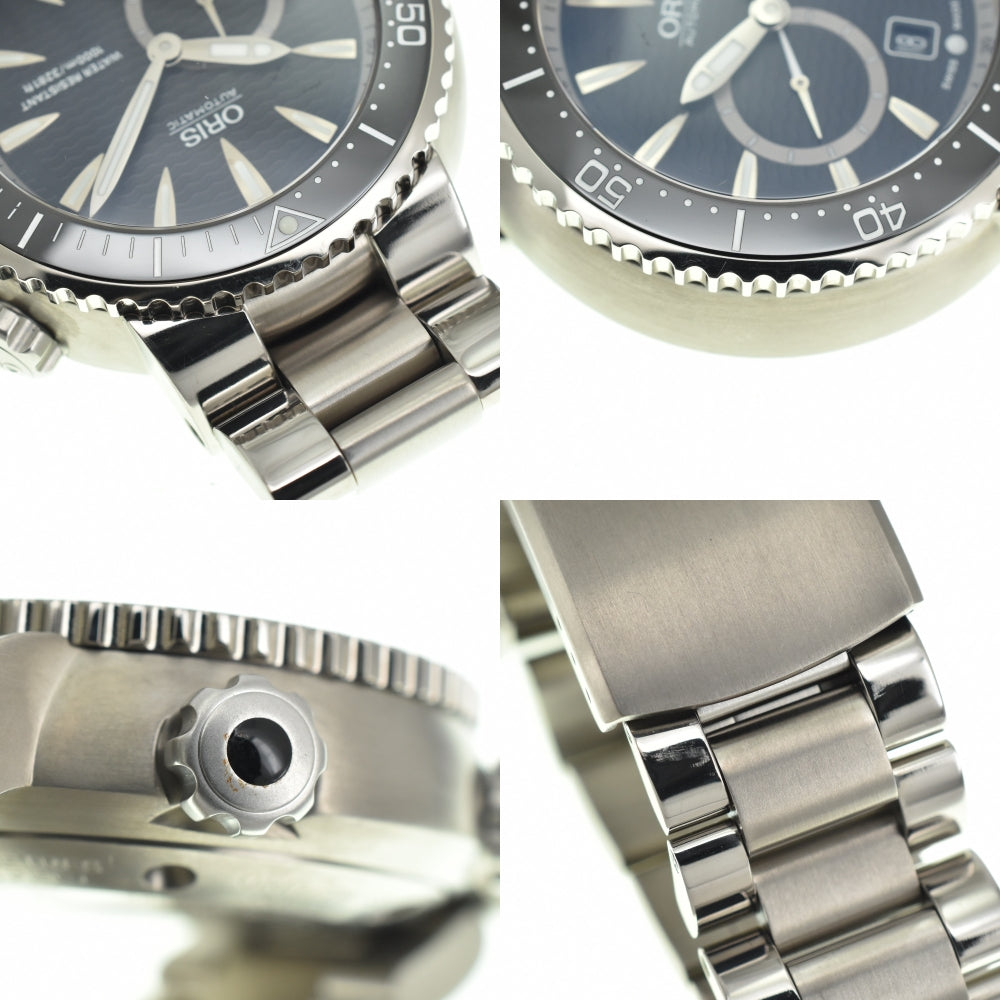 ORIS Divers 01 643 7638 7454-07 Small second 1.9" black Dial Automatic Men's
 Watch M#140349