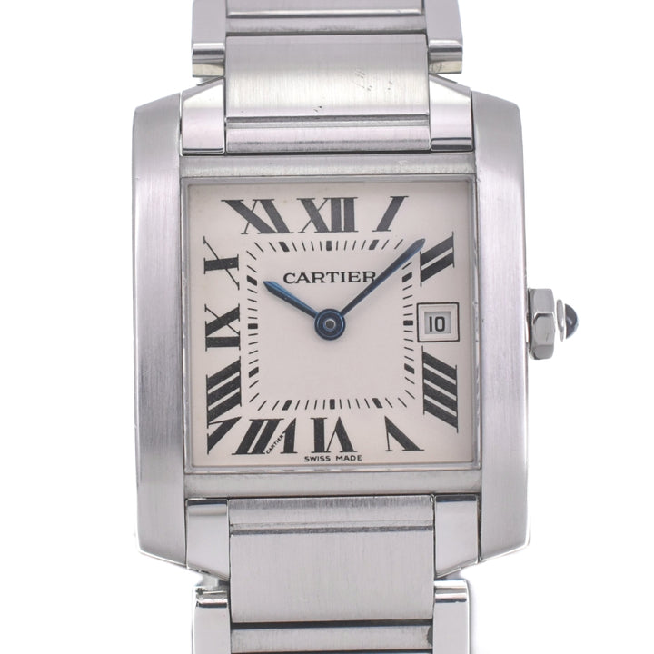 CARTIER Tank Francaise MM W51011Q3 Date Ivory Dial Quartz Unisex
 Watch P#140364