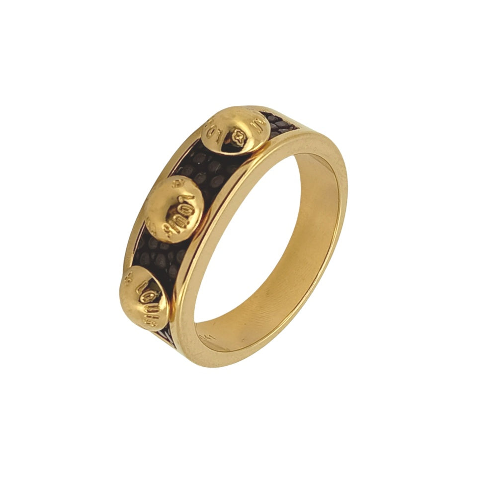 LOUIS VUITTON Berggimia Ring M66421 Size 53/JP13 Gold Plated Ladies
 jewelry S#140381