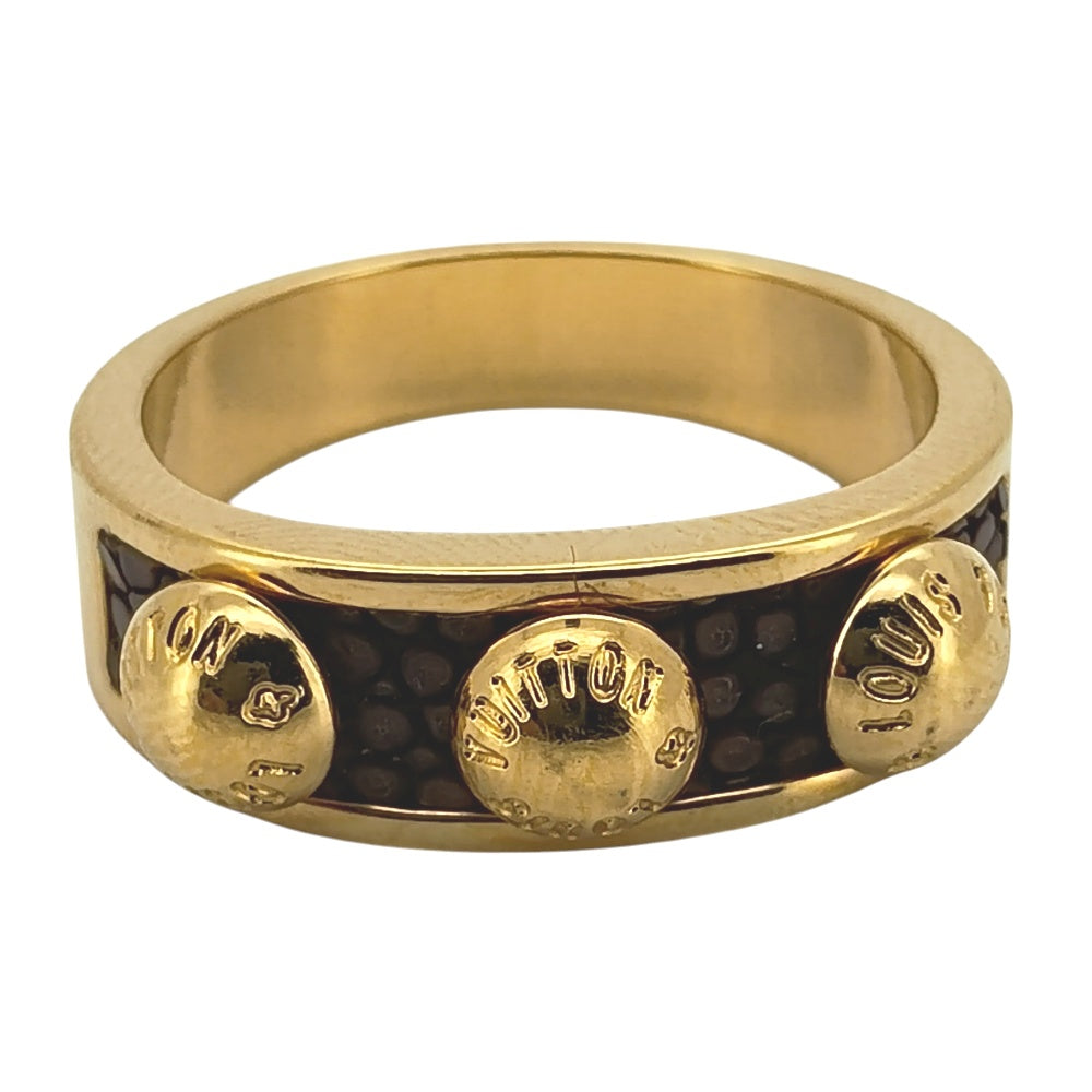 LOUIS VUITTON Berggimia Ring M66421 Size 53/JP13 Gold Plated Ladies
 jewelry S#140381