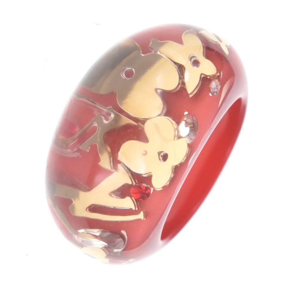 LOUIS VUITTON Berg Ring M65776 Size 56/JP16 Resin Red Ladies
 jewelry S#140382