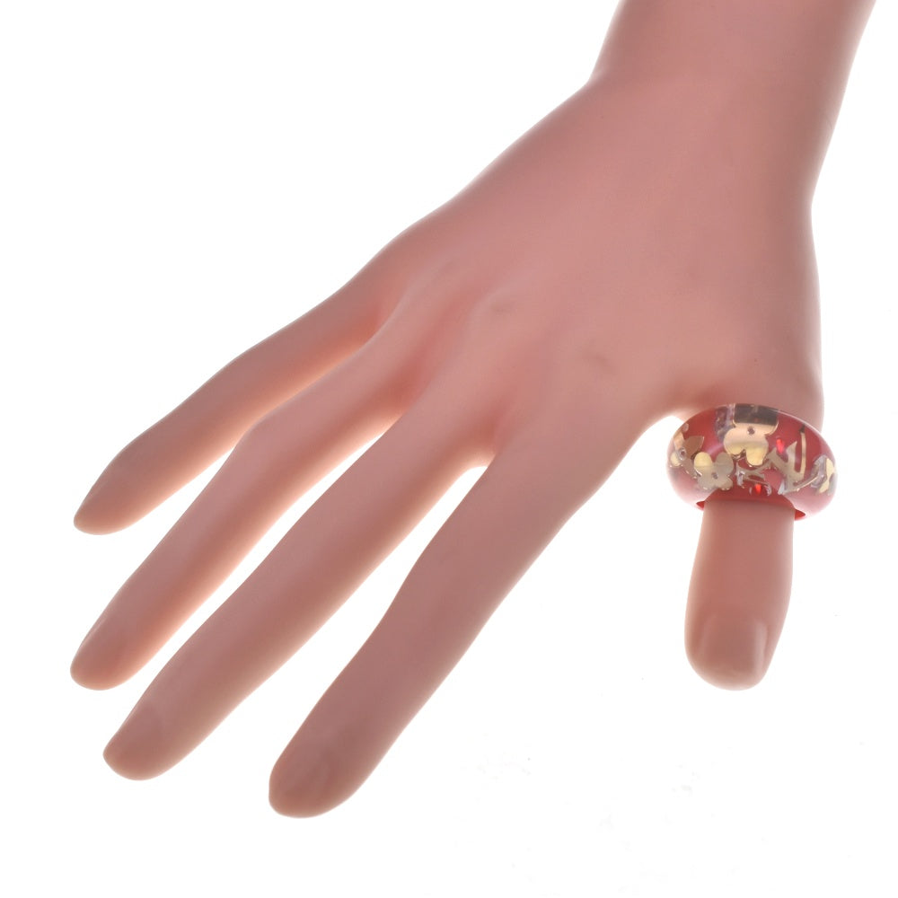 LOUIS VUITTON Berg Ring M65776 Size 56/JP16 Resin Red Ladies
 jewelry S#140382